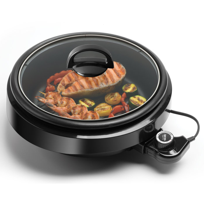 Aroma 3 Quart 3in1 Grillet with Lid & Reviews Wayfair